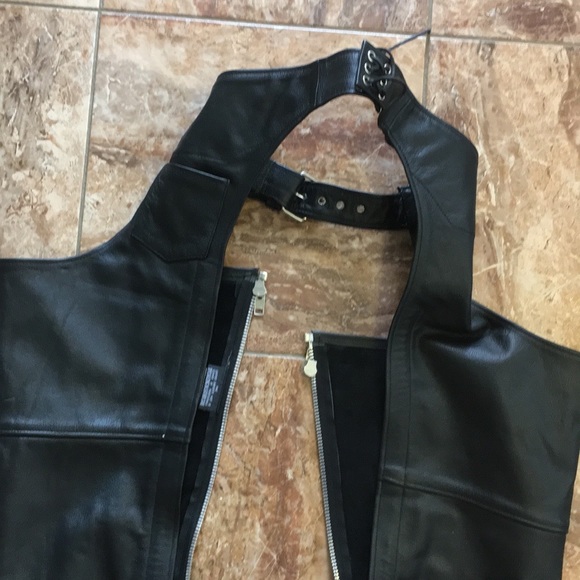 Leather Riding Chaps - Picture 4 of 7